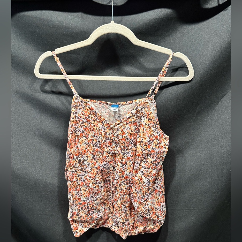 Button Up Crop Top Tank